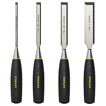 Stanley 0-16-129 5002 Bevel Edge Wood Chisel Set of 4