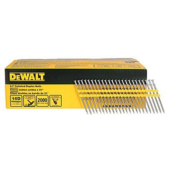 Picture of DeWalt 2000 Pack of 21º Collated Duplex Nails for DCN910 Nailer