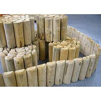Border Log Roll 200mm x 2.0m x 70mm Diameter