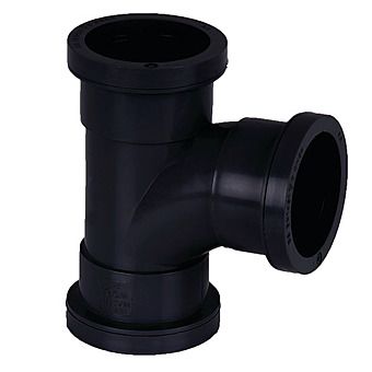 Picture of 32mm/40mm Swept 92.5º Waste Tee Black