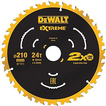 Dewalt DT20432 210mm x 30mm 36T Circular Saw Blade