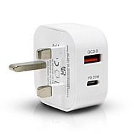 Extrastar USB A + Type C 20W PD Charger for Phones etc