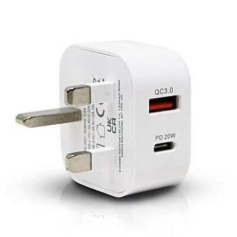 Extrastar USB A + Type C 20W PD Charger for Phones etc
