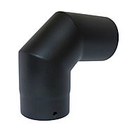 5" VIT-Smooth Stove Starter Flue Pipe 90 Degree Elbow/Bend