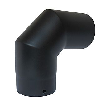 Picture of 5" VIT-Smooth Stove Starter Flue Pipe 90 Degree Elbow/Bend