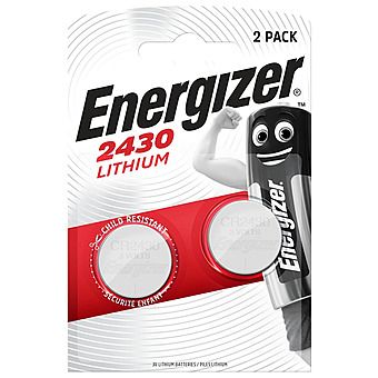 Energizer CR2430 3V Lithium Coin Cell Battery 2 Pack