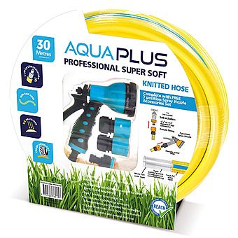 Aquaplus Premium 30m Garden Hose with Accessories