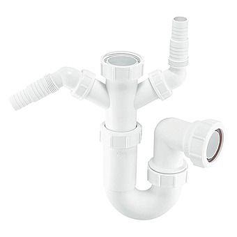 40mm Double Nozzle Washing Machine Utility P Trap