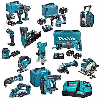 Makita 15 Piece 18V Monster Power Tool Kit