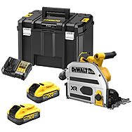 DeWalt DCS525H2T 18V XR Plunge Saw with 2 x 5.0Ah Powerstack Batteries 