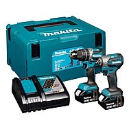 Makita DLX2578TJ 18V LXT Combi Drill & Impact Driver Twinpack 2 x 5.0Ah Batteries