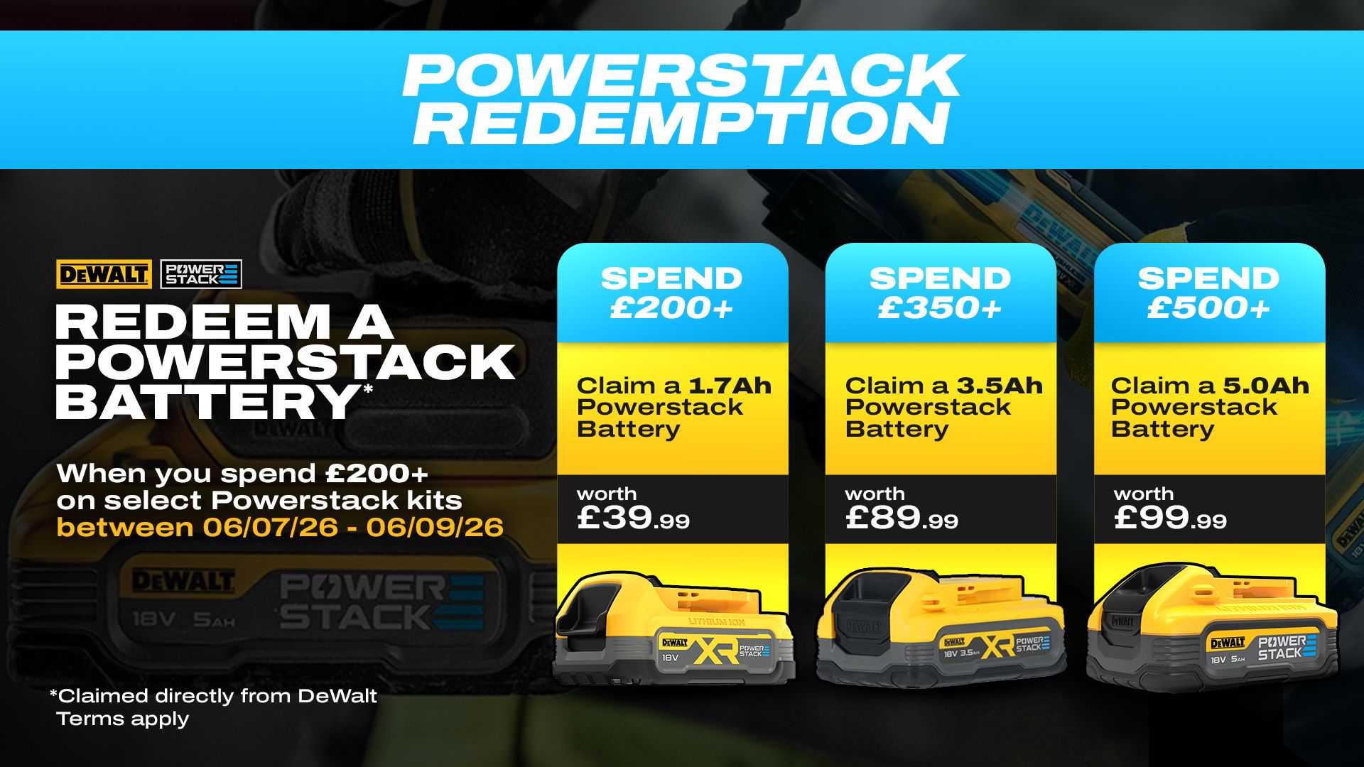 DeWalt Powerstack Redemption 2026
