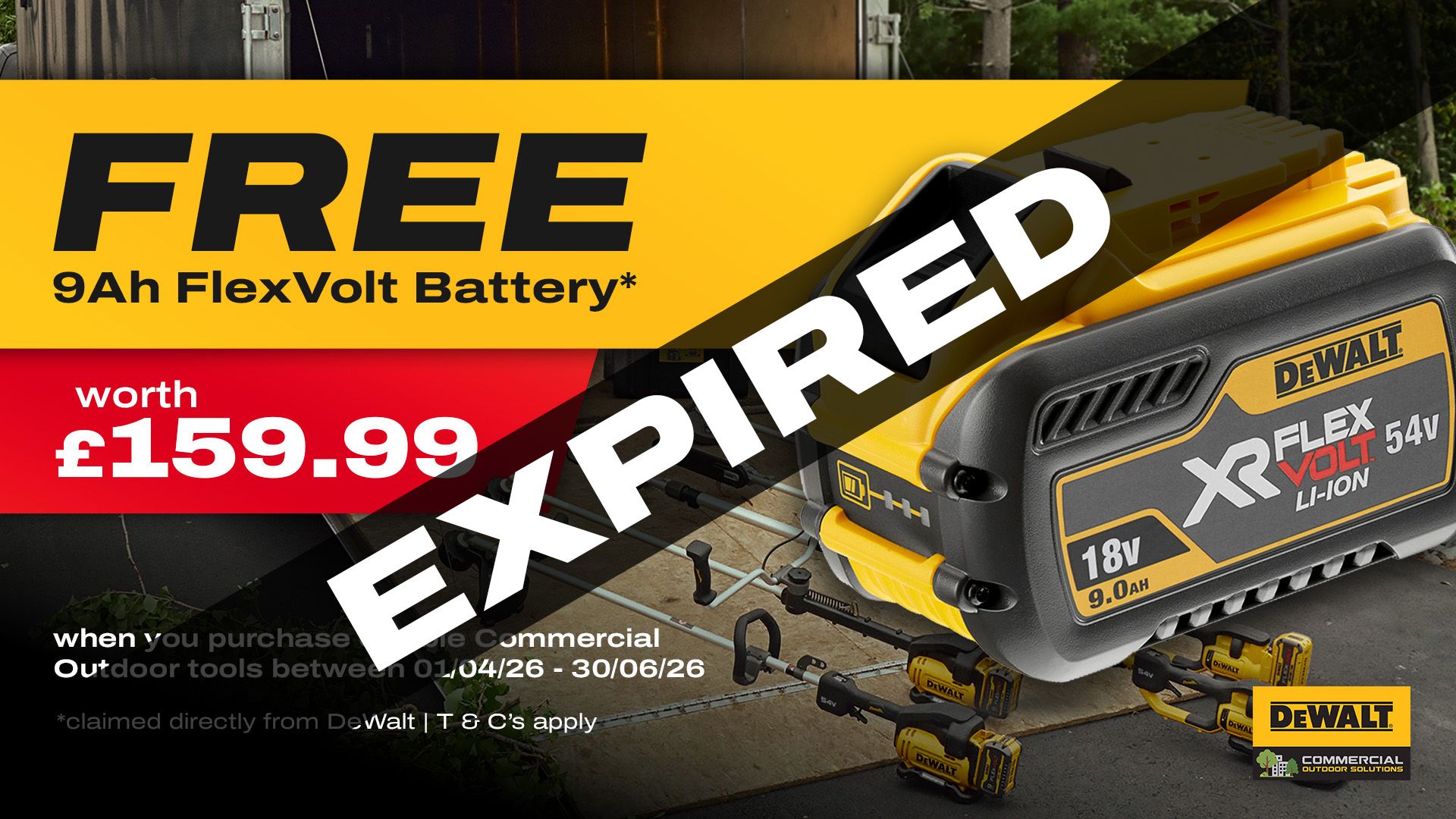 DeWalt Commercial Outdoor Redemption 2026