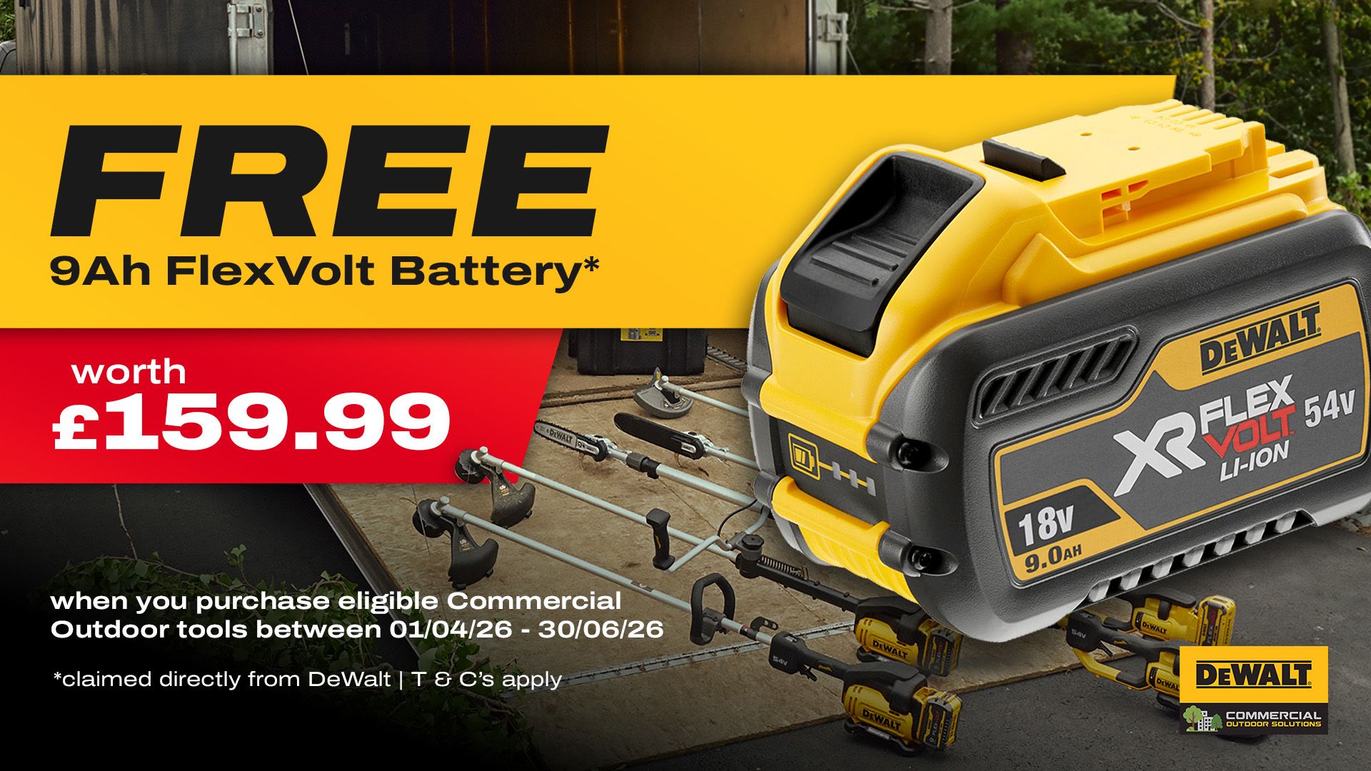 DeWalt Commercial Outdoor Redemption 2026