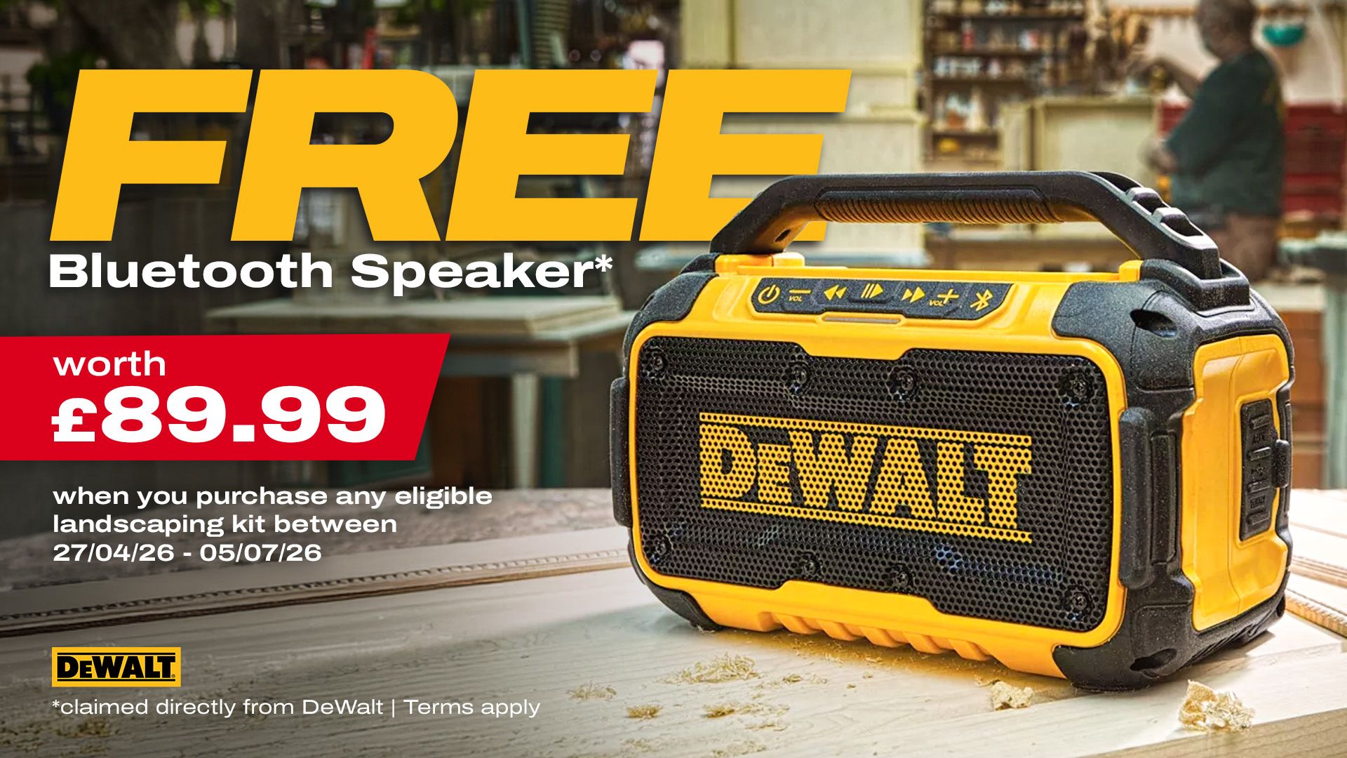 DeWalt Landscape Redemption 2026