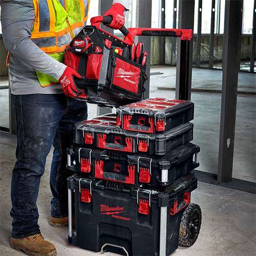 Stack, Lock and Transport Your Milwaukee Packout System