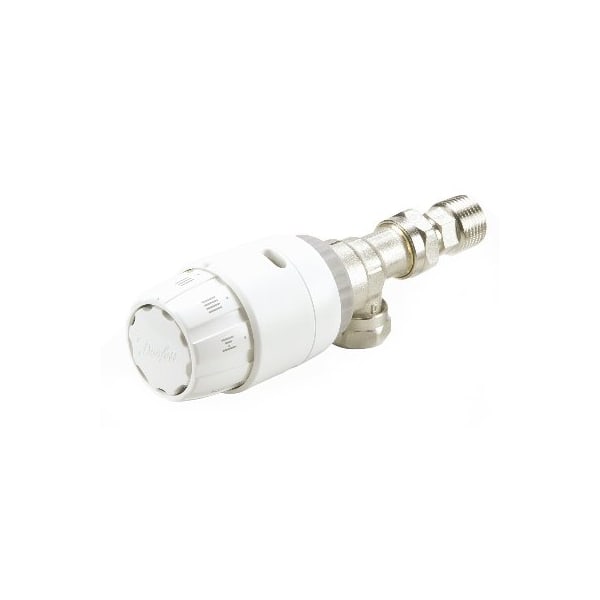 Danfoss Ras-C² Combi Angled 15mm Radiator Valve 013G6050 TRV