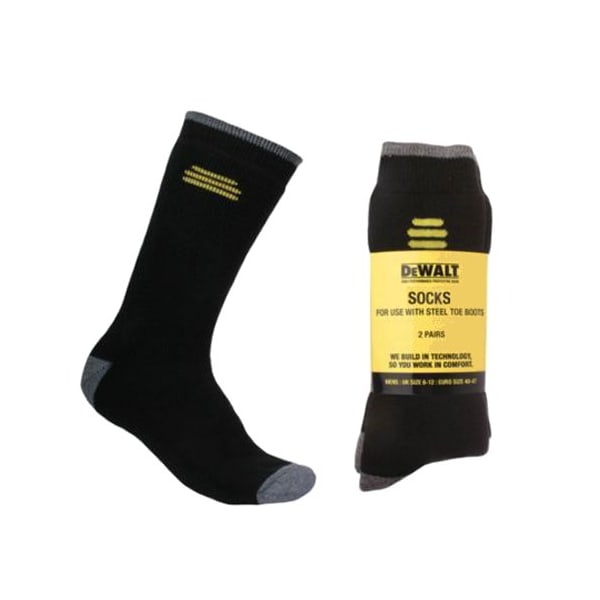 DeWalt Socks Size 6-12 Pack of 2