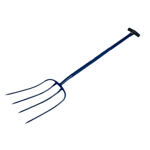 4 Tine Manure Fork With Plastic Handle