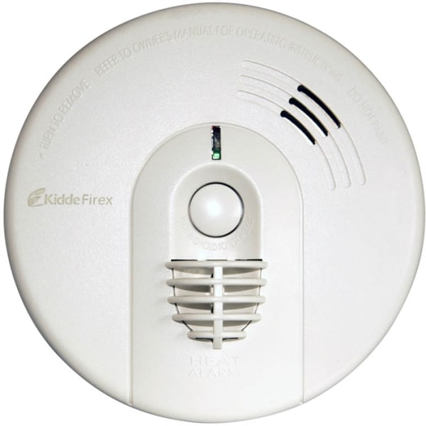 Kidde KF30 Firex Heat Detector Alarm with Battery Back-Up and Pattress