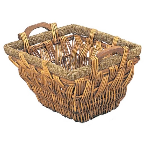 Manor Collection Tapered Willow Log Basket 0306