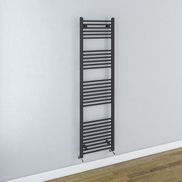 Eastbrook Wendover Straight Towel Rail Matt Anthracite 41.0326