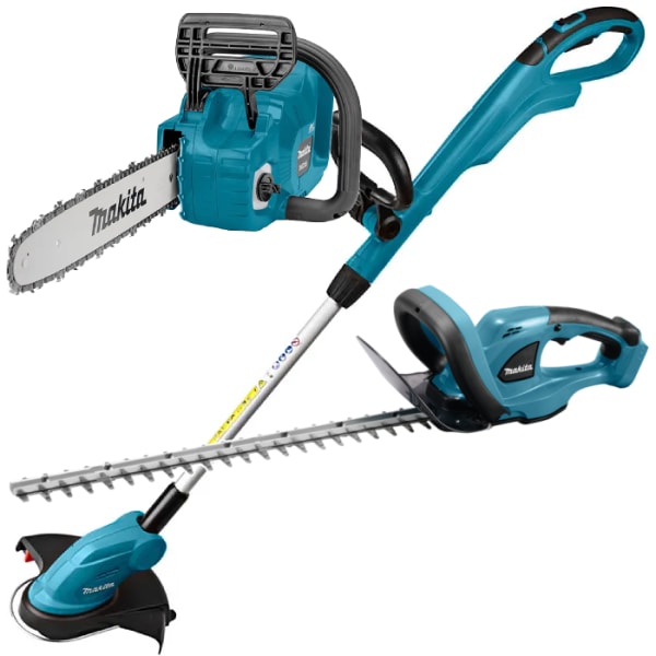 Makita Cordless LXT Chainsaw, Grass & Hedge Trimmer