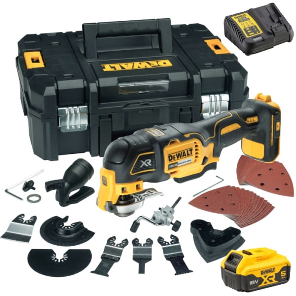 DEWALT DCS355P1 Cordless Oscillating Multi-Tool 5.0Ah 18V XR