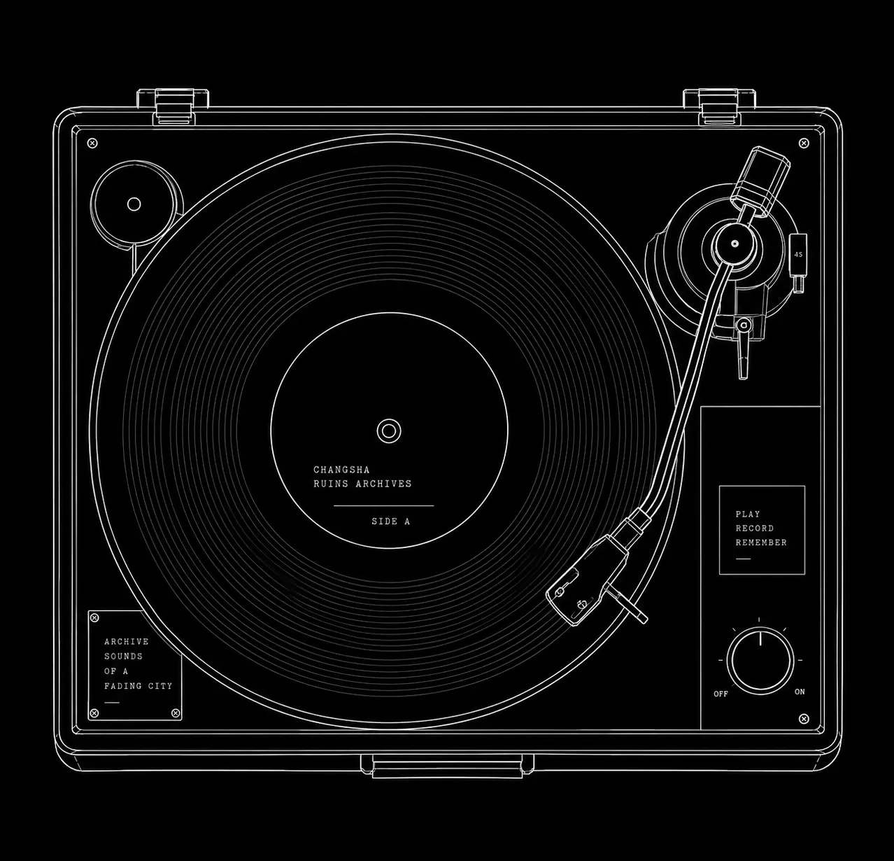 Record player illustration