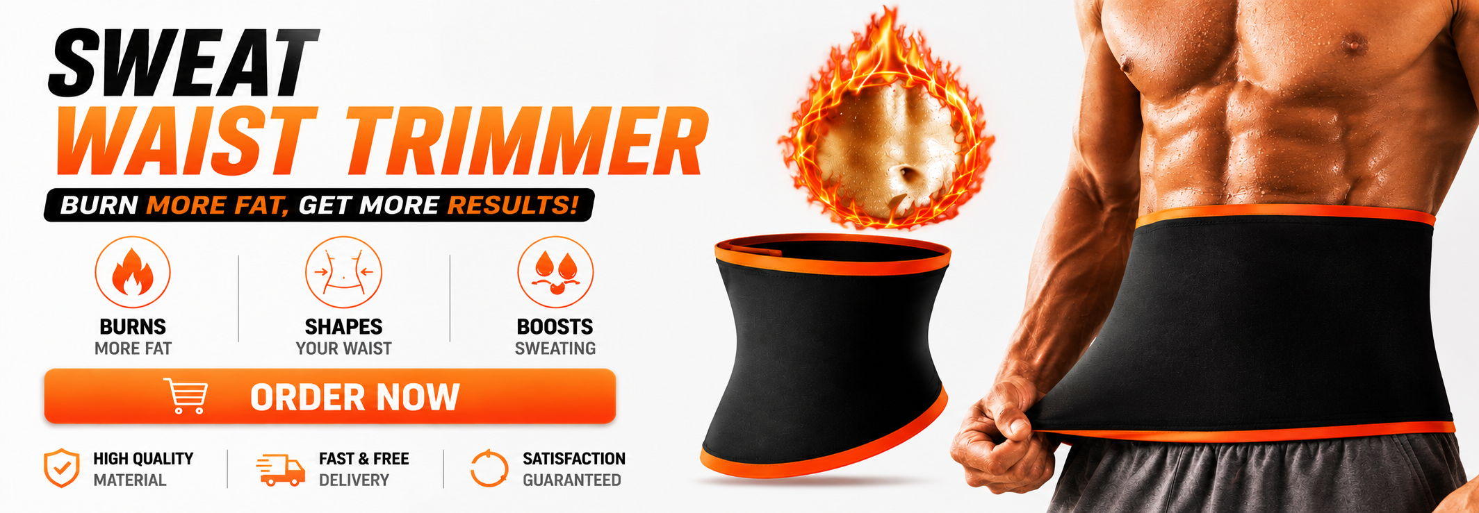 Sweat waist trimmer - order now