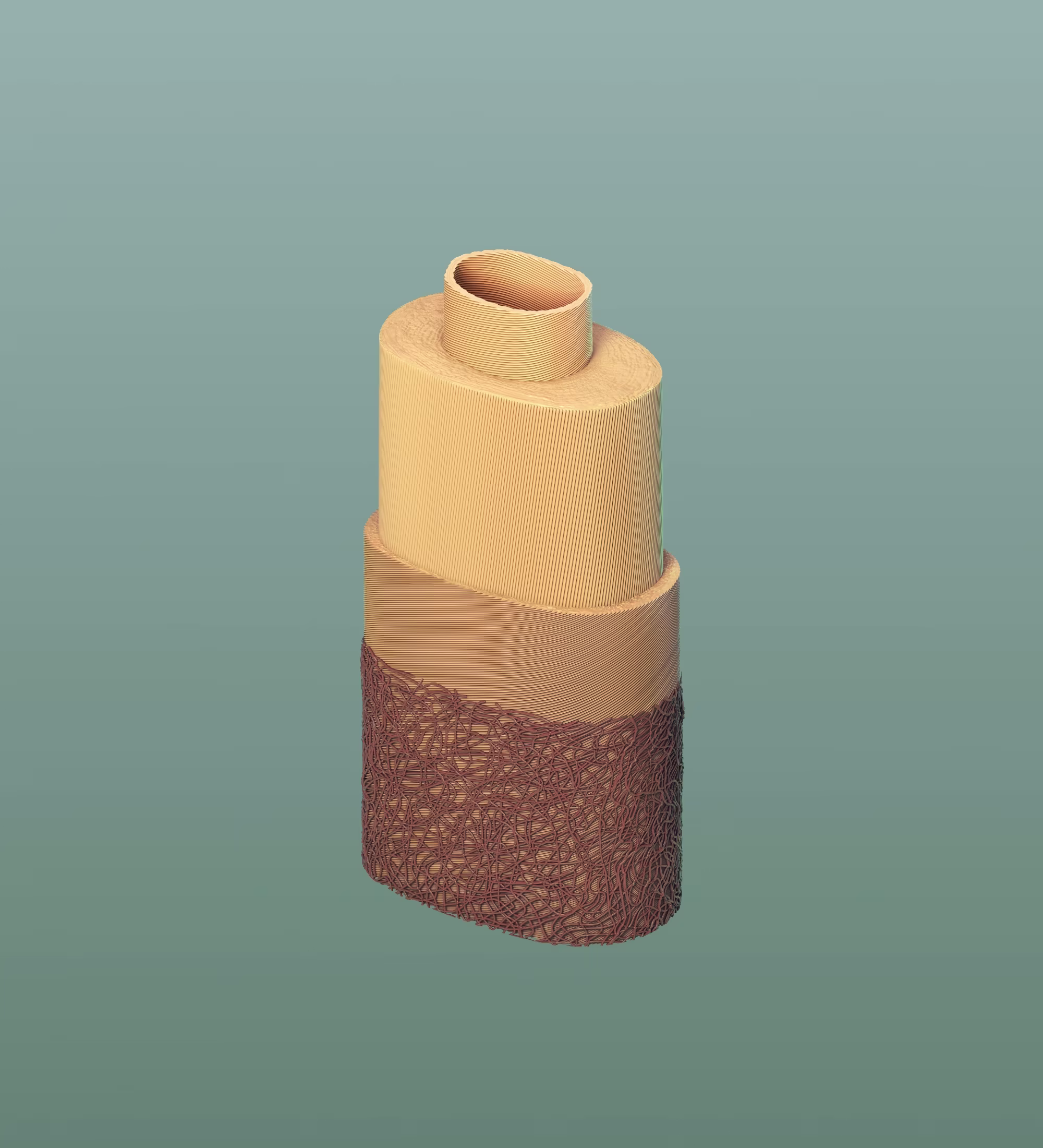 Simplified Cell Wall Structure: 30 microns