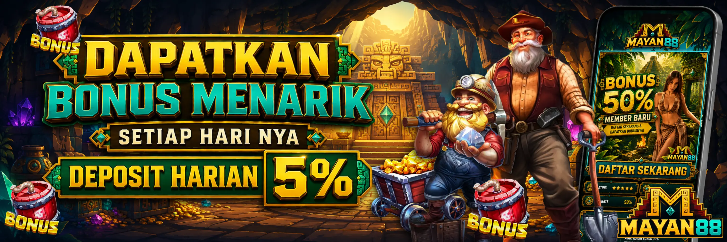 Banner promosi MAYAN88 5