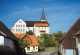 Blick auf die Kirche in Schönau