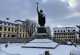 Bonifatiusdenkmal im Winter