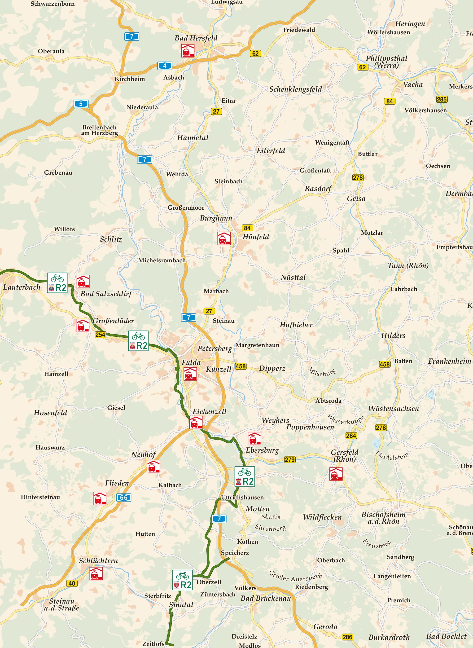 Hessischer Radfernweg R2 - rhönführer.de