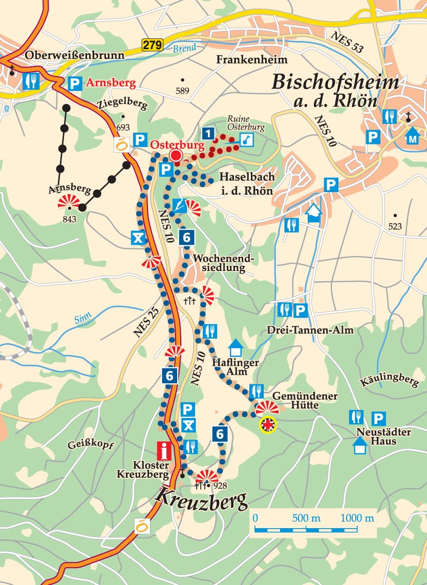 Wanderung bischofsheim kreuzberg