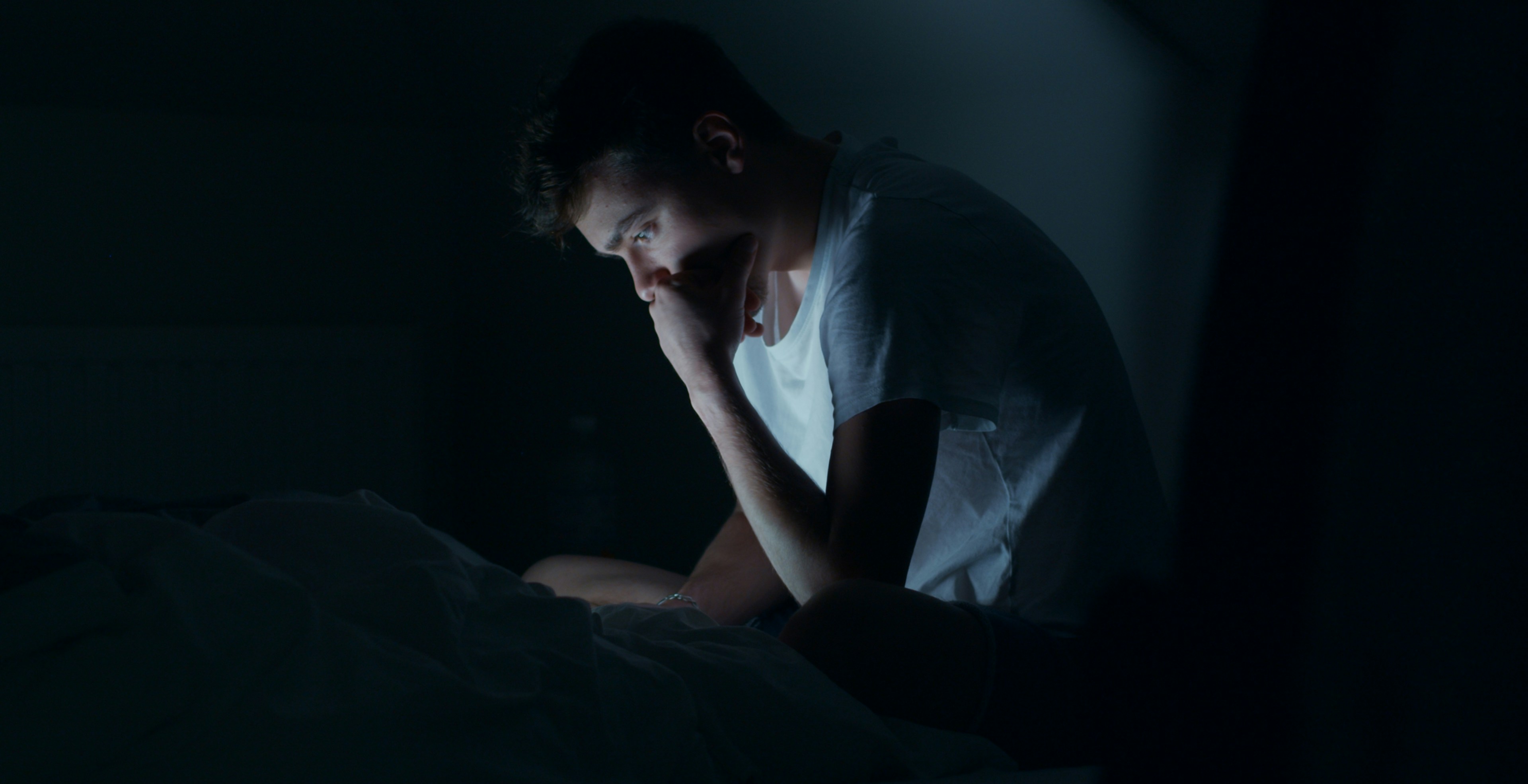 Image — The unguarded self, alone with a screen at night