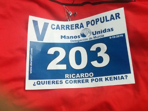 My starting number in the race.