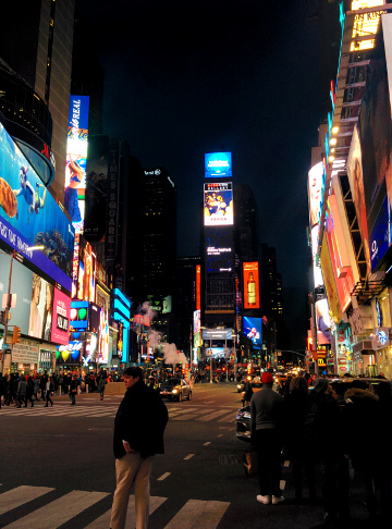 Times Square by night.