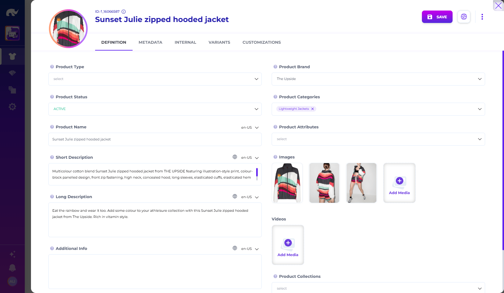 S2. Product > Product Detail