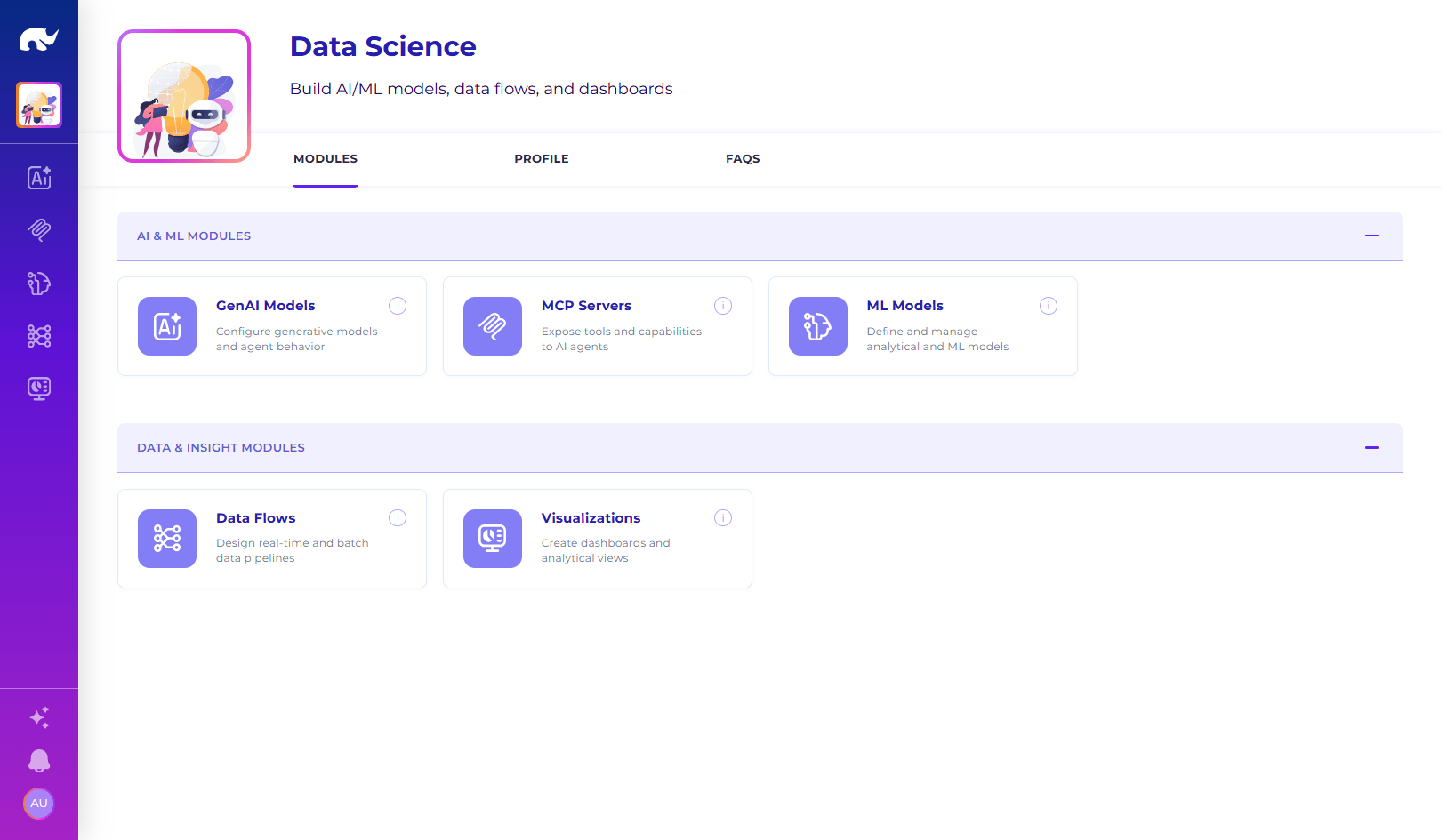 S1. Data Science App Home