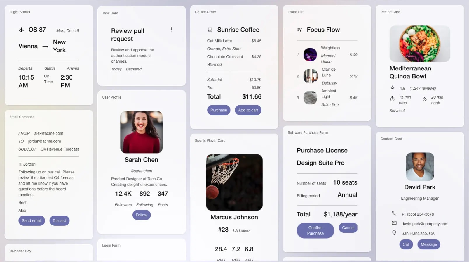 A2UI-Interface-Examples