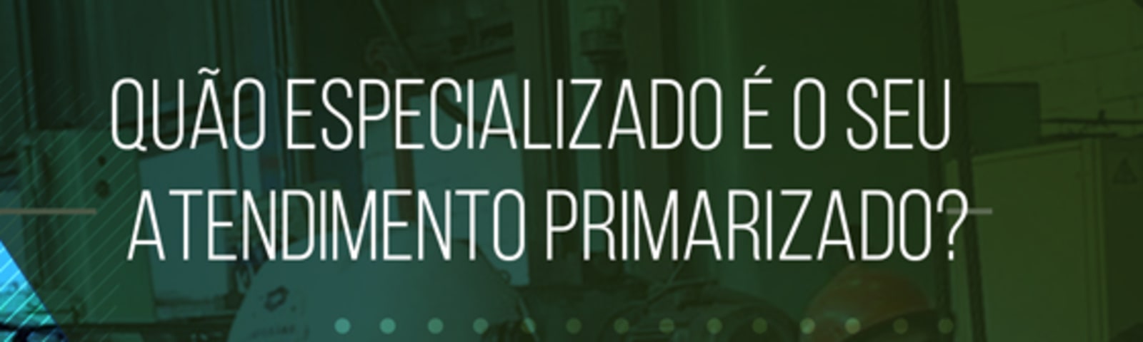 Quão especializado é o seu atendimento Primarizado?