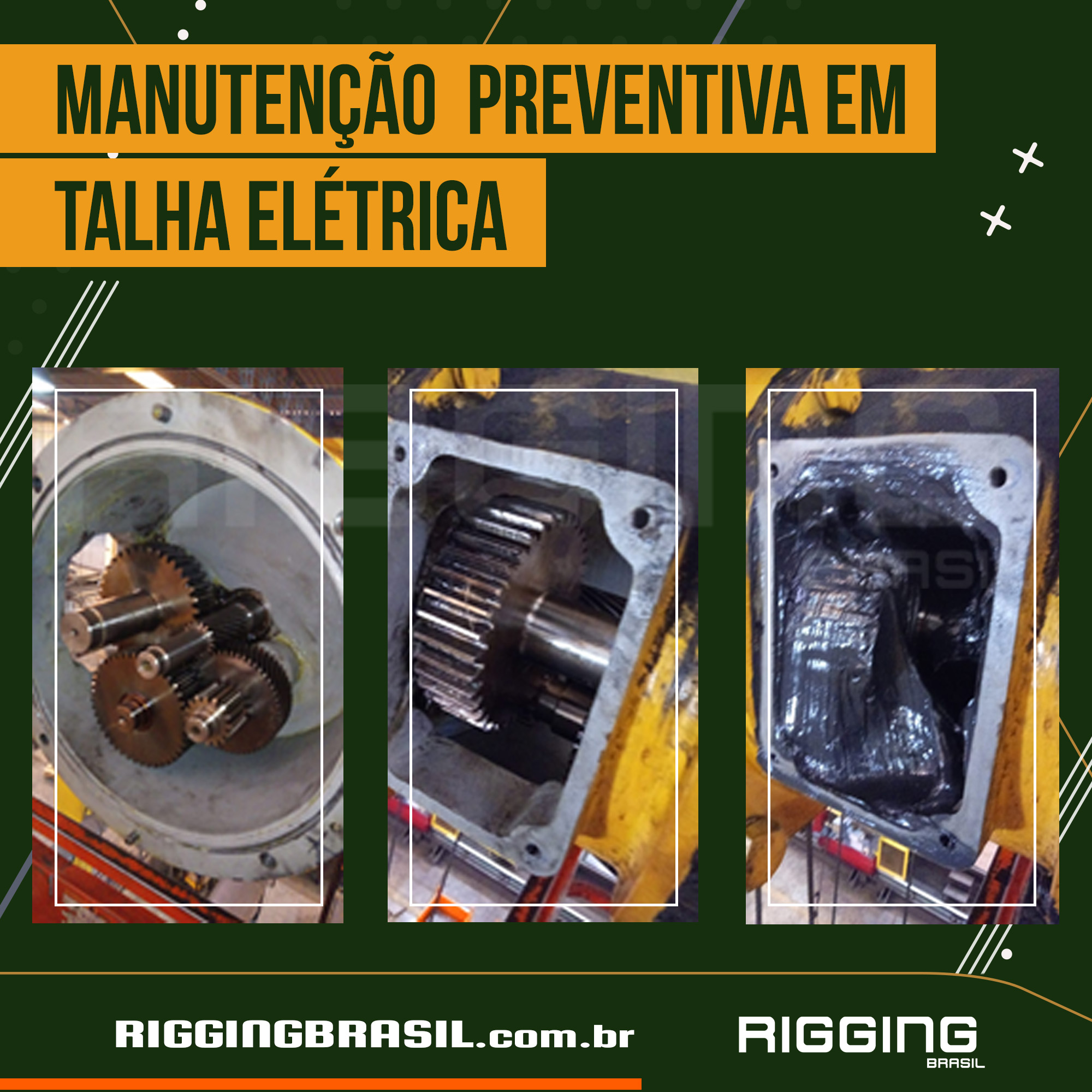 Manutenção preventiva em talha elétrica