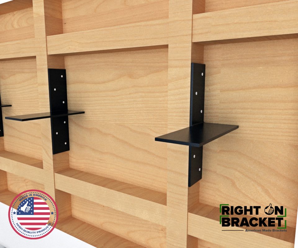 Heavy Duty Floating Shelf Brackets Mounts To Wall Studs Made