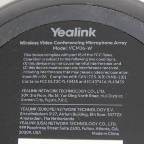 Yealink VCM36-W Wireless Video Conferencing Microphone - Image 3
