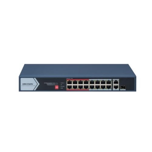 Hikvision 16 Port Fast Ethernet Unmanaged PoE Switch