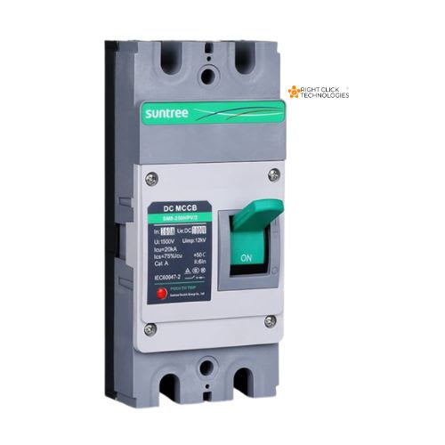 Suntree 250A 1000V DC MCCB 2 Pole Solar Circuit Breaker