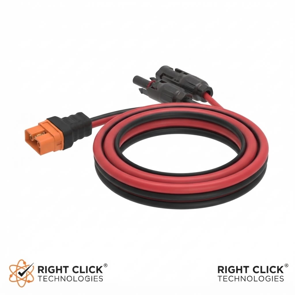 3M MC4 to XT60i solar extension cable 12AWG compatable with EcoFlow portable