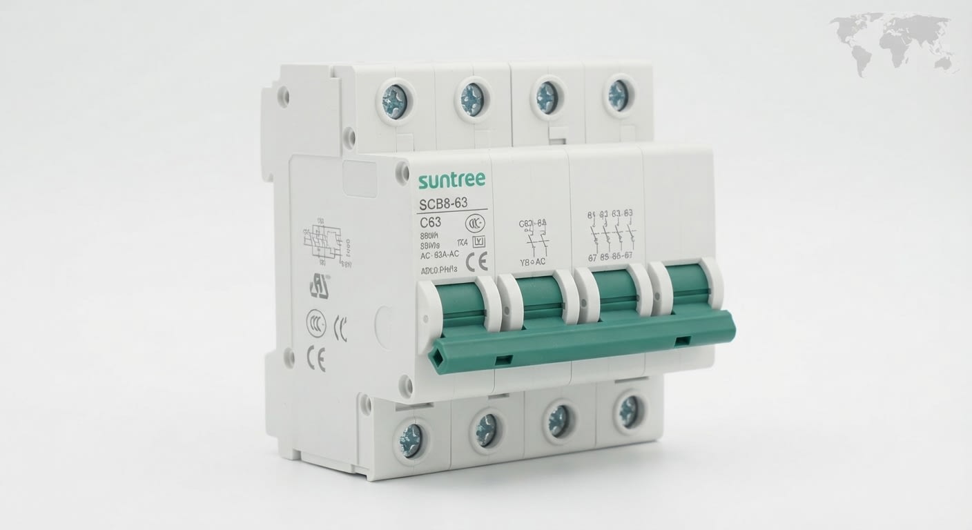 Suntree 63A 4-Pole AC Circuit Breaker